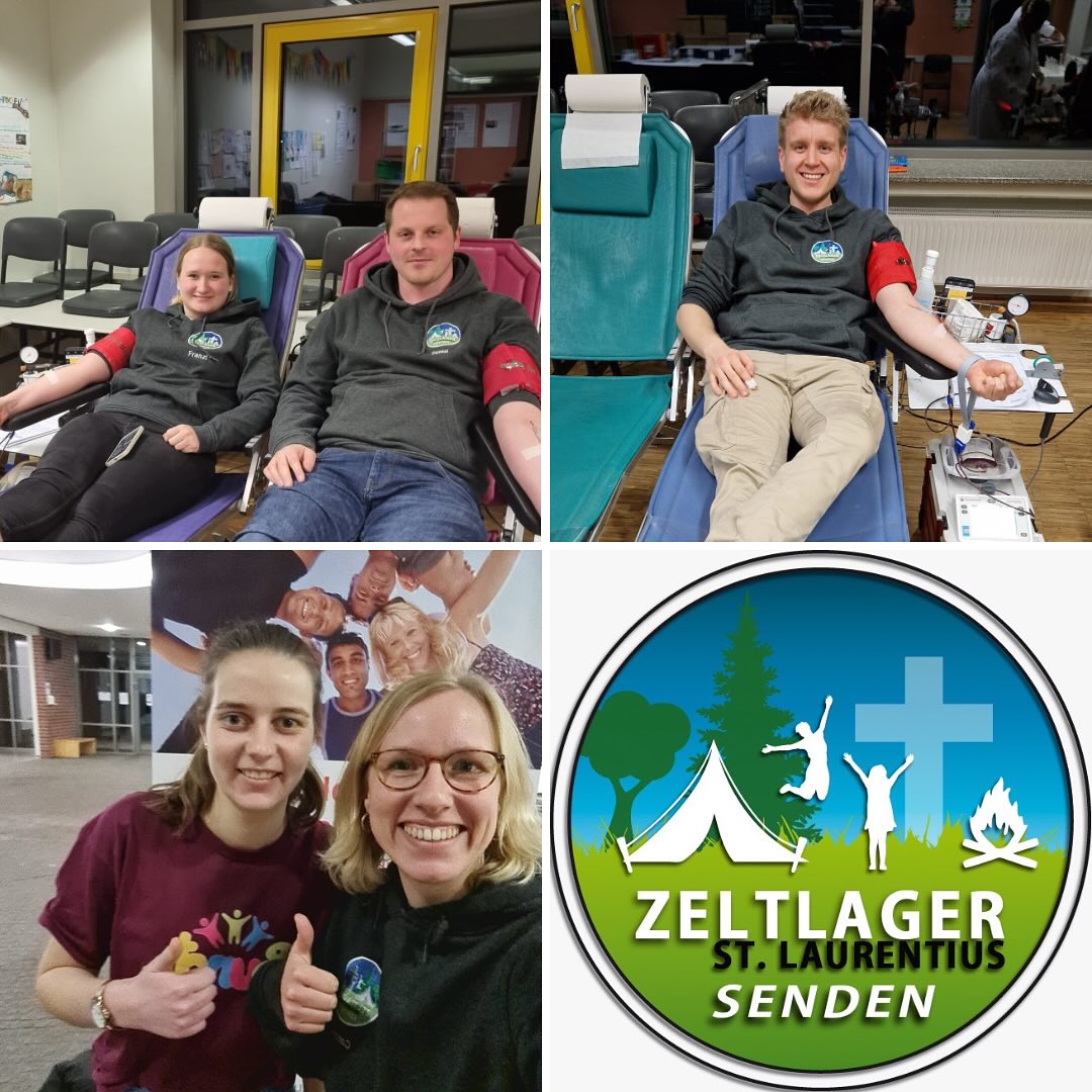 Auch dieses Mal waren einige Betreuer des Zeltlager St. Laurentius wieder beim Blutspenden des @drksenden dabei 👍🏻
#fürdengutenzweck #zeltlager #stlaurentius #senden